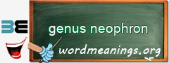 WordMeaning blackboard for genus neophron